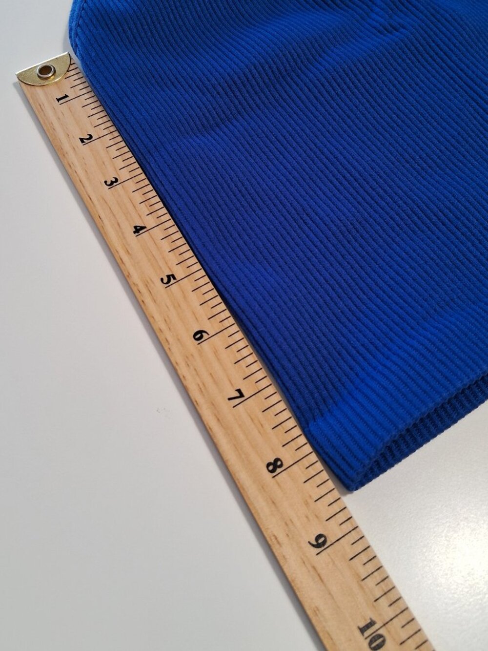 Electric blue ribbed crop top, Dynamite - Picture 4 of 5
